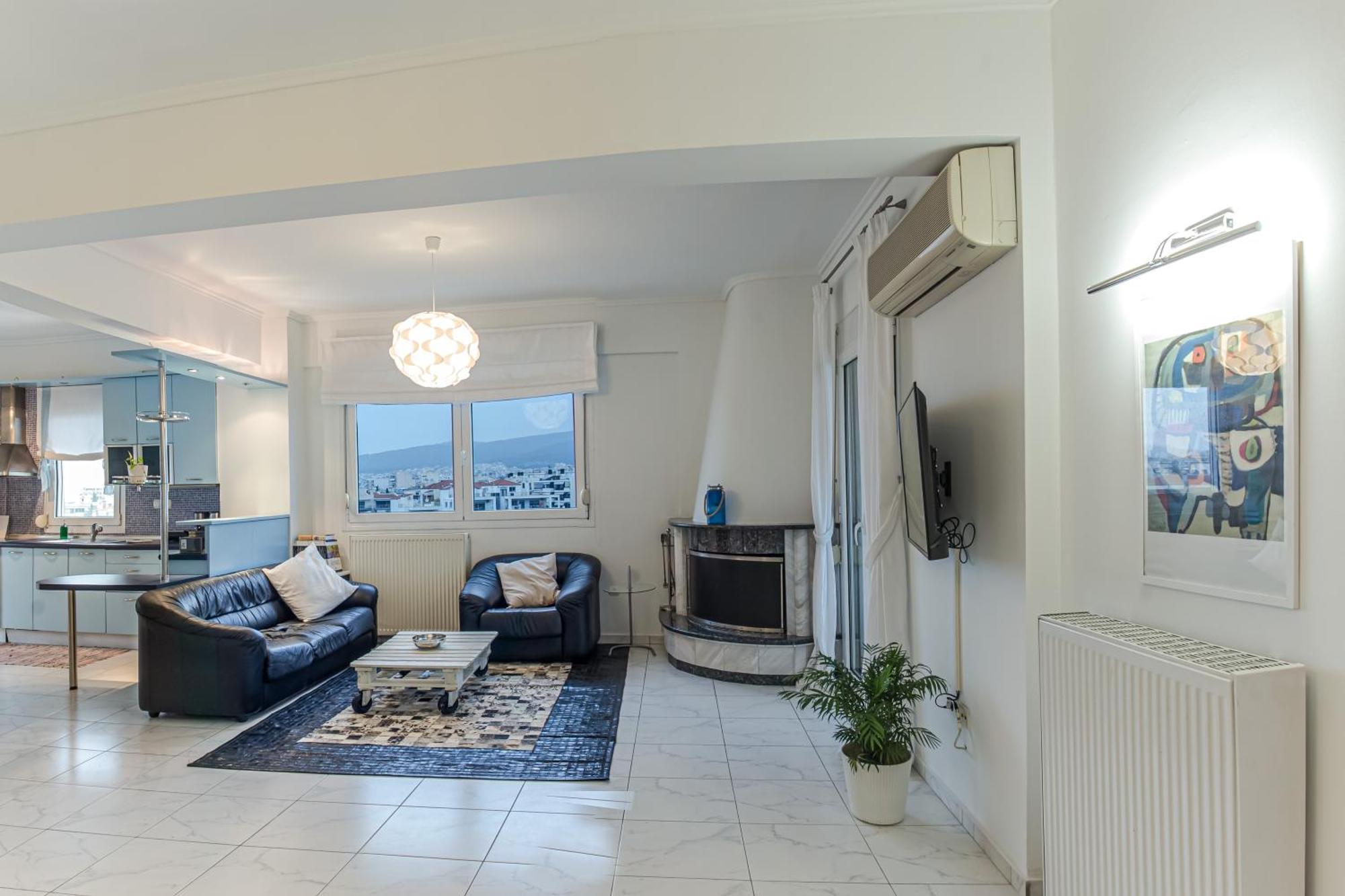 Celestial Garden-Thessaloniki'S Modern, Eclectic Penthouse With An Amazing View And Veranda Exterior photo