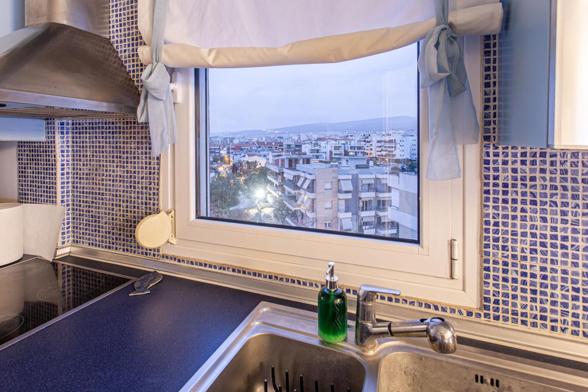 Celestial Garden-Thessaloniki'S Modern, Eclectic Penthouse With An Amazing View And Veranda Exterior photo